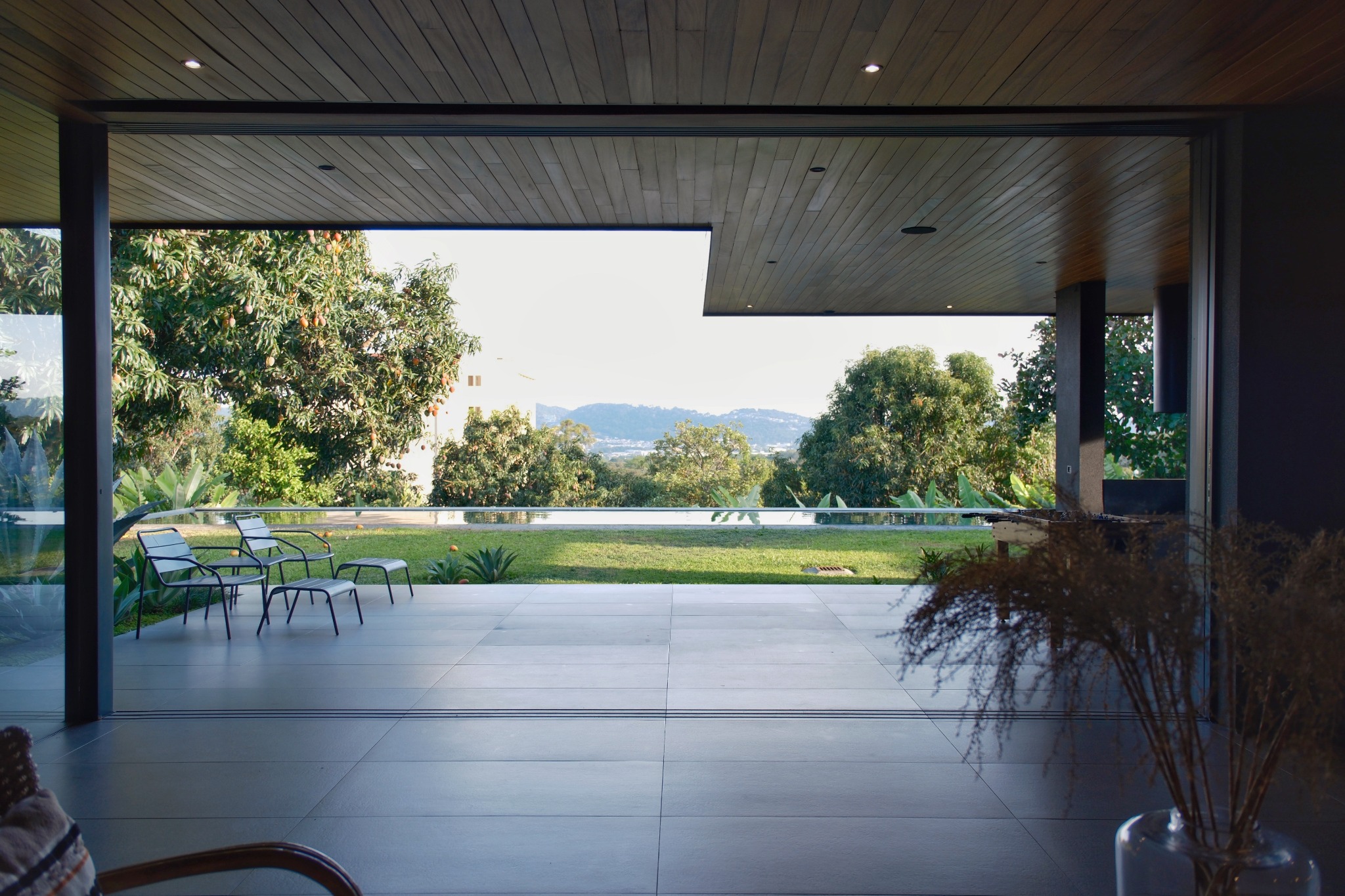 Contemporary residence surrounded by greenery in El Salvador